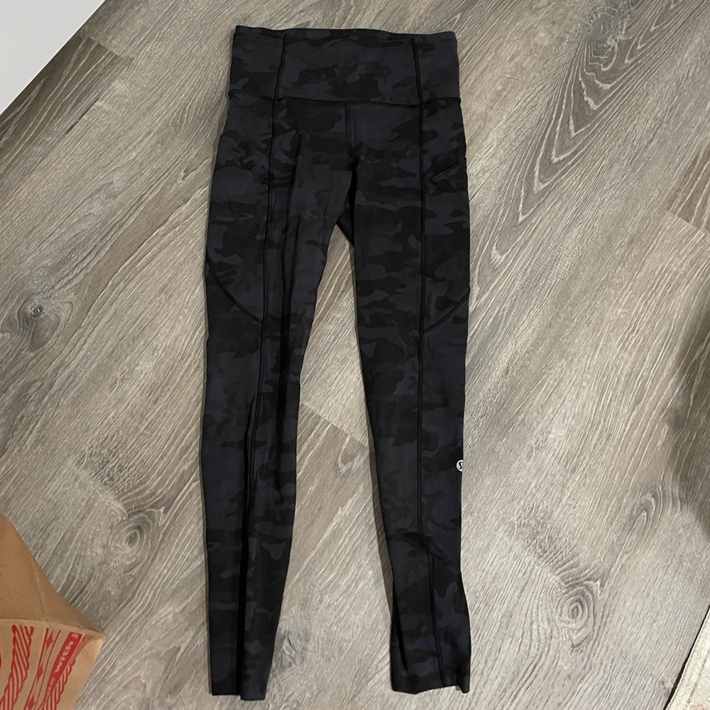 Lululemon Fast & Free Camo Leggings